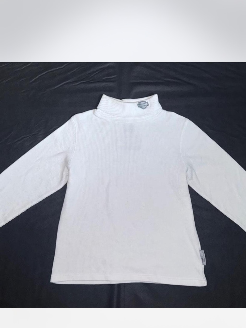 White Turtleneck Long Sleeve Men’s Top